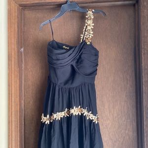 NWT Free People Black Flower Strap Dress